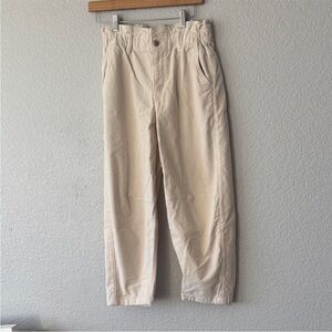 AE Cream Corduroy Cropped Pants
